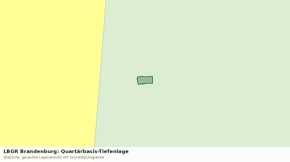 Statische Kartenansicht: LBGR Brandenburg: Quartärbasis-Tiefenlage