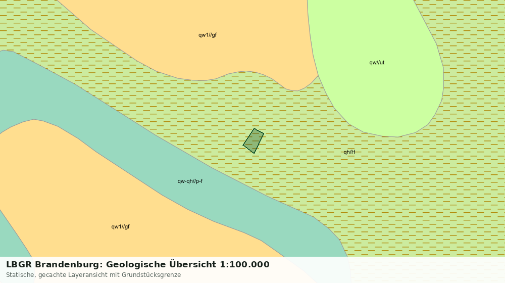Statische Kartenansicht: LBGR Brandenburg: Geologische Übersicht 1:100.000