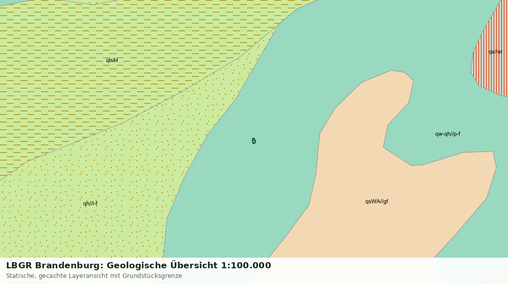 Statische Kartenansicht: LBGR Brandenburg: Geologische Übersicht 1:100.000