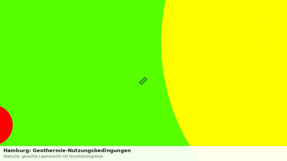 Statische Kartenansicht: Hamburg: Geothermie-Nutzungsbedingungen