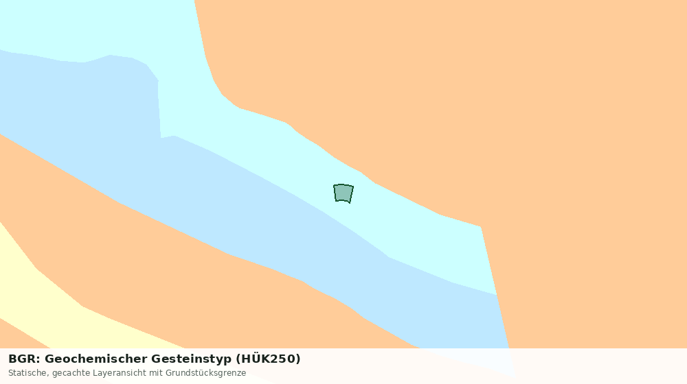 Statische Kartenansicht: BGR: Geochemischer Gesteinstyp (HÜK250)