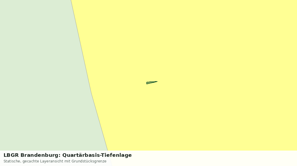 Statische Kartenansicht: LBGR Brandenburg: Quartärbasis-Tiefenlage