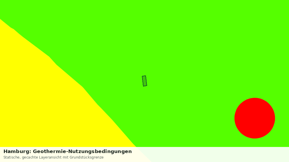 Statische Kartenansicht: Hamburg: Geothermie-Nutzungsbedingungen