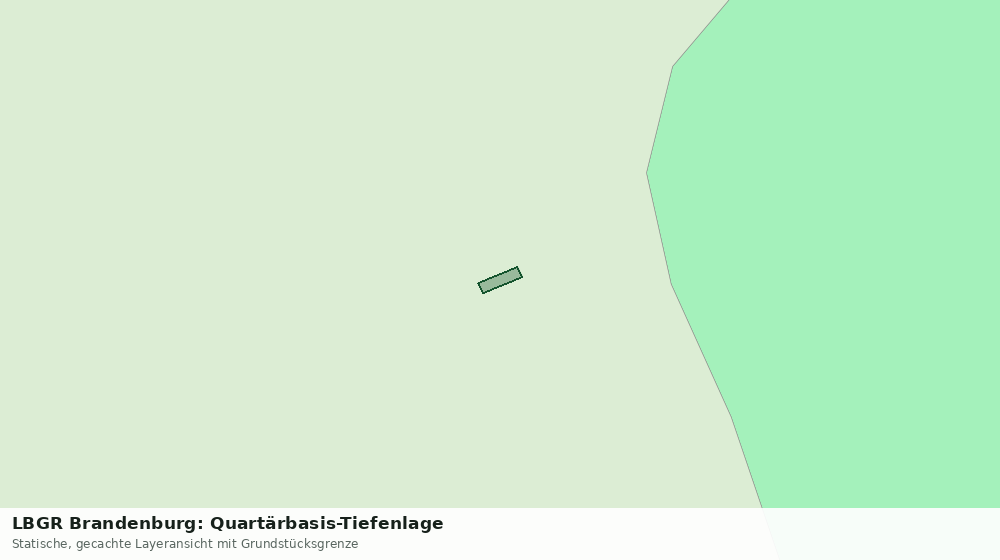 Statische Kartenansicht: LBGR Brandenburg: Quartärbasis-Tiefenlage