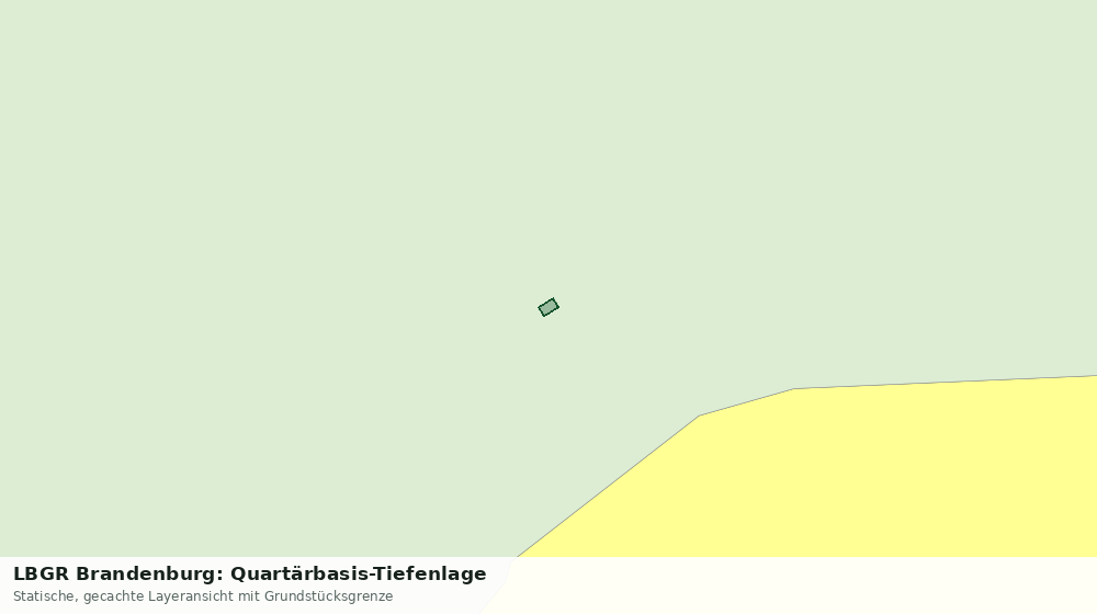 Statische Kartenansicht: LBGR Brandenburg: Quartärbasis-Tiefenlage