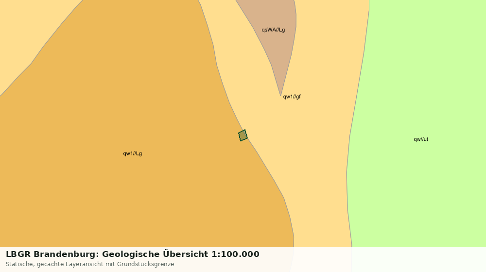 Statische Kartenansicht: LBGR Brandenburg: Geologische Übersicht 1:100.000