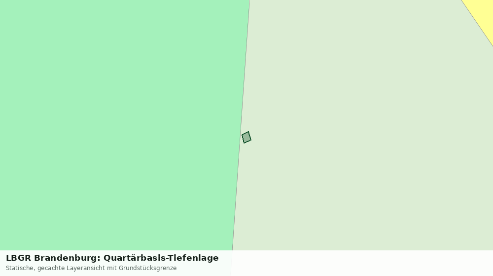 Statische Kartenansicht: LBGR Brandenburg: Quartärbasis-Tiefenlage