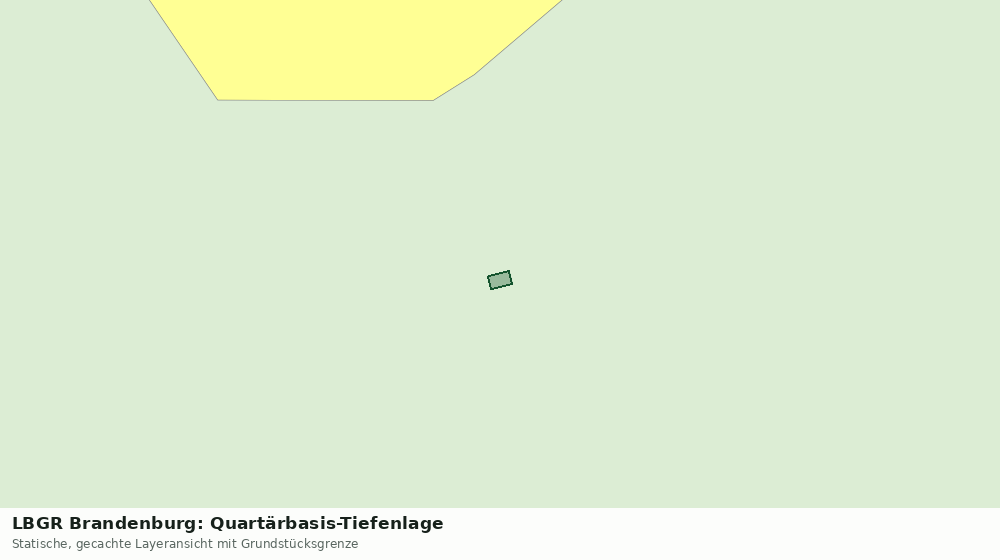 Statische Kartenansicht: LBGR Brandenburg: Quartärbasis-Tiefenlage