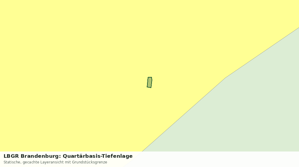 Statische Kartenansicht: LBGR Brandenburg: Quartärbasis-Tiefenlage