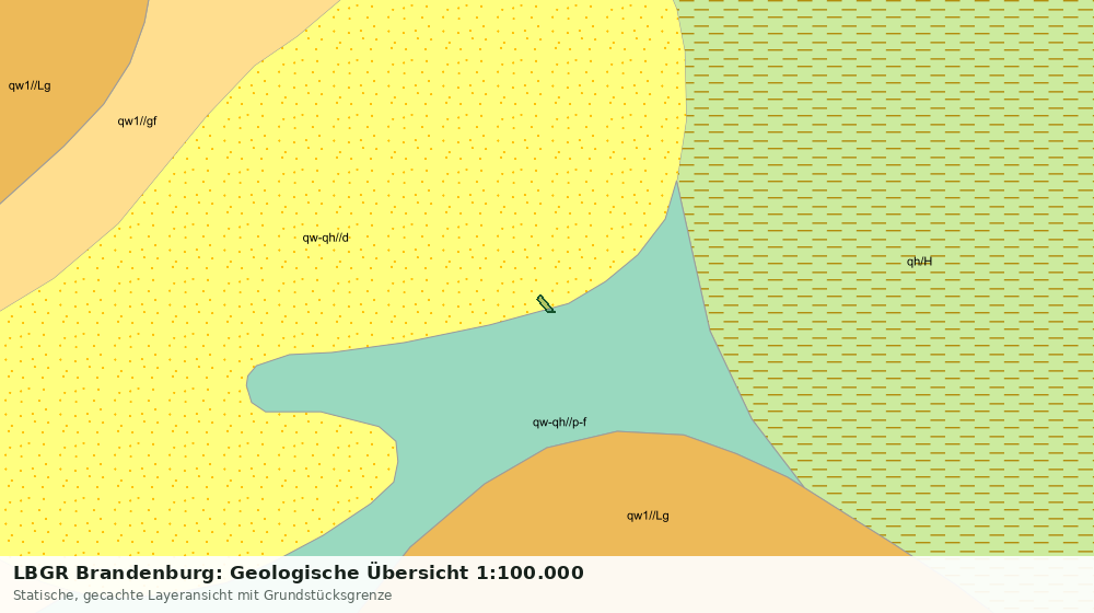 Statische Kartenansicht: LBGR Brandenburg: Geologische Übersicht 1:100.000