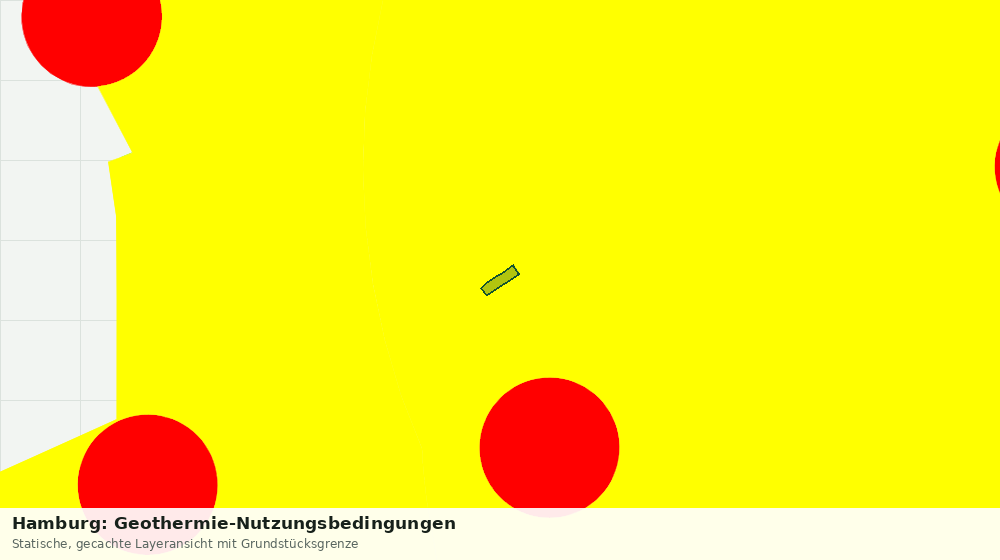 Statische Kartenansicht: Hamburg: Geothermie-Nutzungsbedingungen