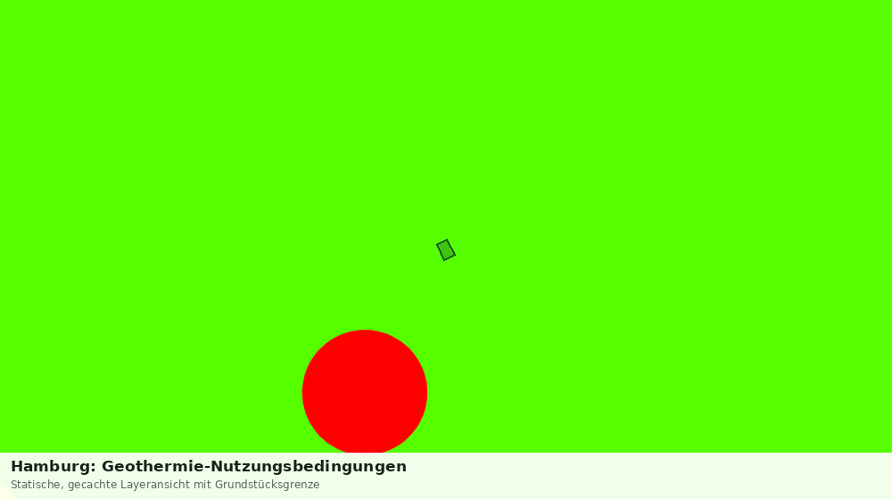 Statische Kartenansicht: Hamburg: Geothermie-Nutzungsbedingungen