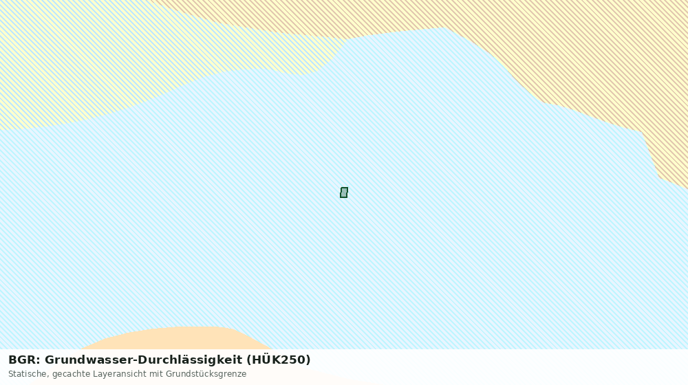 Statische Kartenansicht: BGR: Grundwasser-Durchlässigkeit (HÜK250)