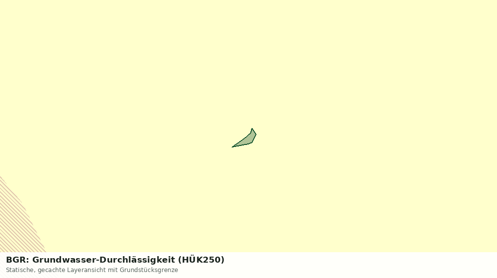 Statische Kartenansicht: BGR: Grundwasser-Durchlässigkeit (HÜK250)