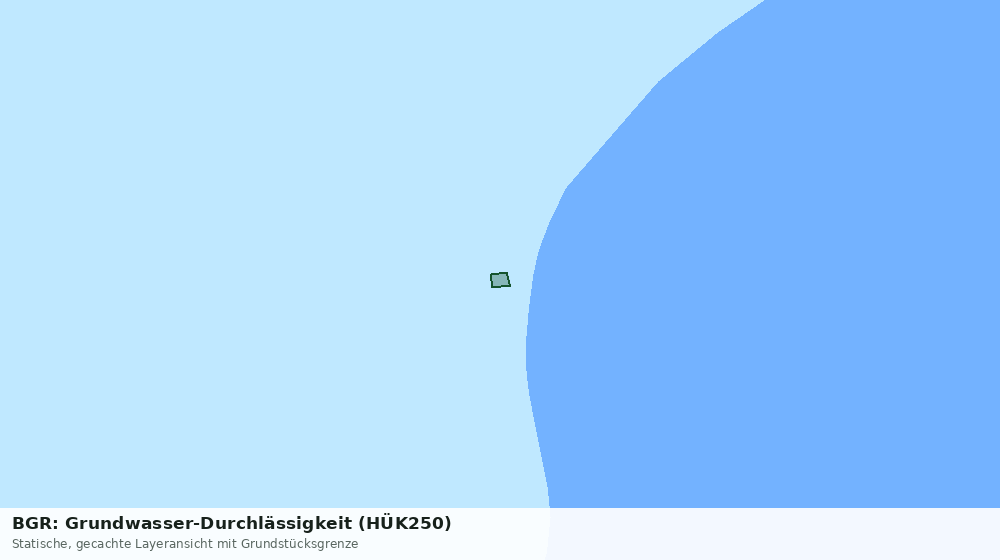 Statische Kartenansicht: BGR: Grundwasser-Durchlässigkeit (HÜK250)