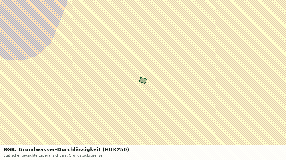 Statische Kartenansicht: BGR: Grundwasser-Durchlässigkeit (HÜK250)