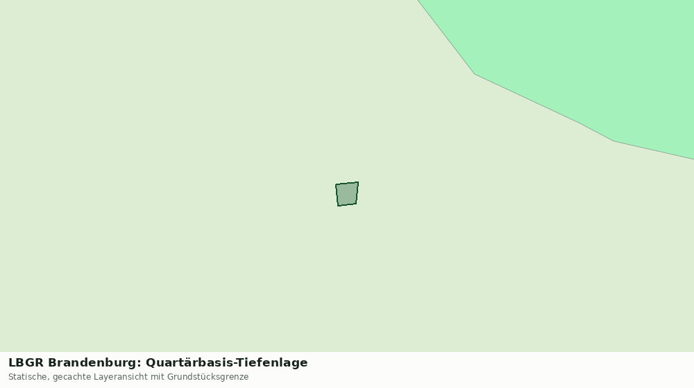 Statische Kartenansicht: LBGR Brandenburg: Quartärbasis-Tiefenlage