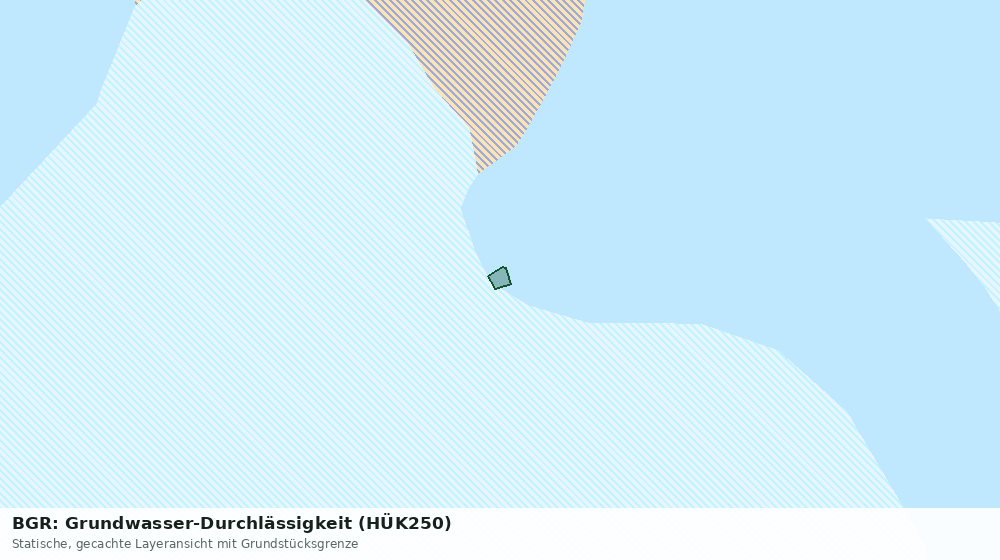 Statische Kartenansicht: BGR: Grundwasser-Durchlässigkeit (HÜK250)