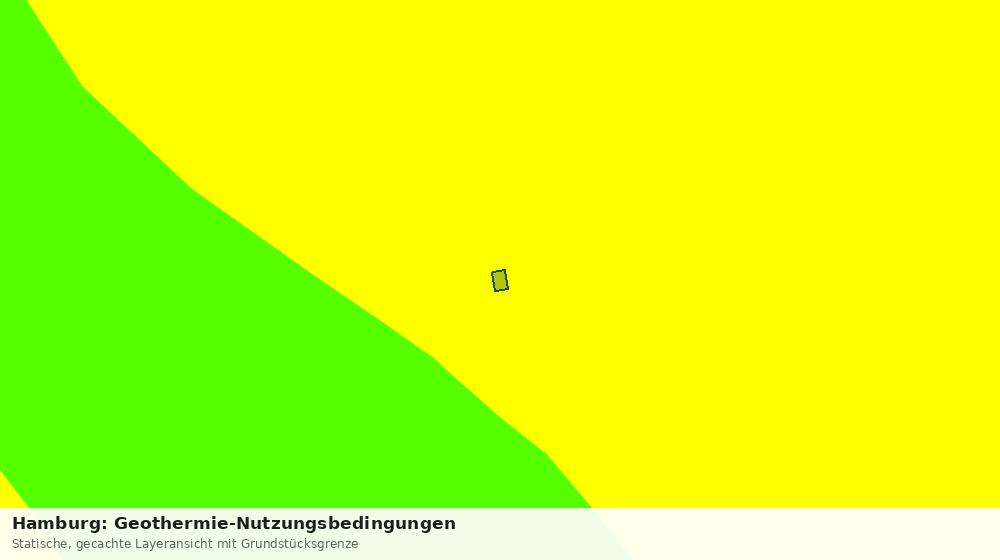 Statische Kartenansicht: Hamburg: Geothermie-Nutzungsbedingungen