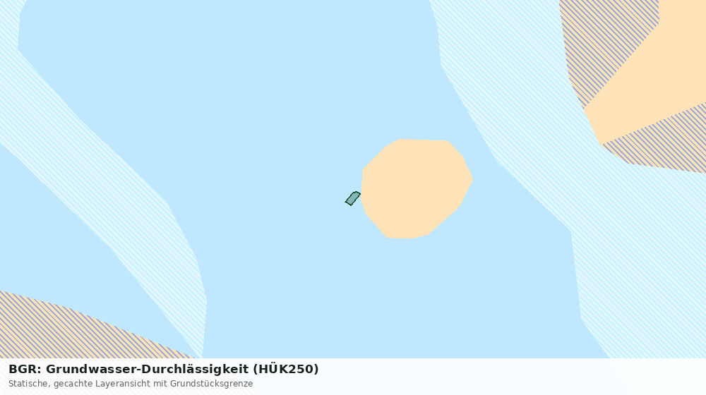 Statische Kartenansicht: BGR: Grundwasser-Durchlässigkeit (HÜK250)