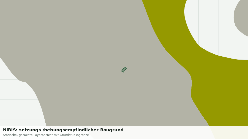 Statische Kartenansicht: NIBIS: setzungs-/hebungsempfindlicher Baugrund