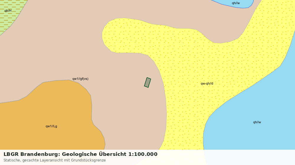 Statische Kartenansicht: LBGR Brandenburg: Geologische Übersicht 1:100.000
