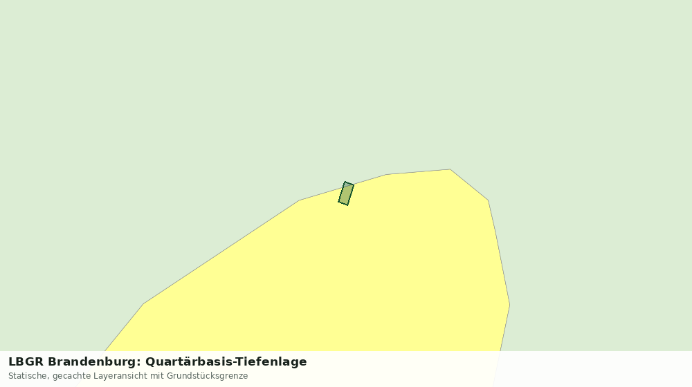 Statische Kartenansicht: LBGR Brandenburg: Quartärbasis-Tiefenlage