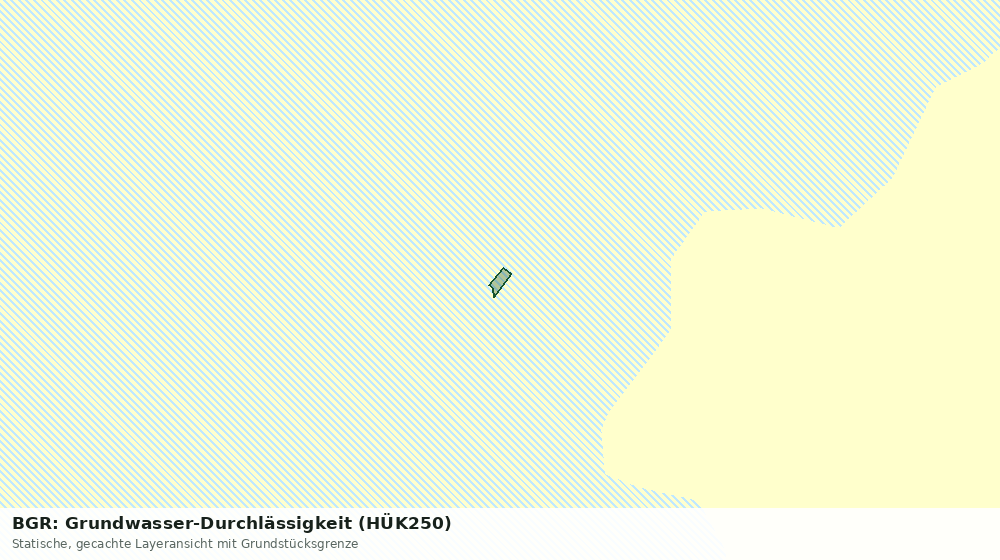 Statische Kartenansicht: BGR: Grundwasser-Durchlässigkeit (HÜK250)