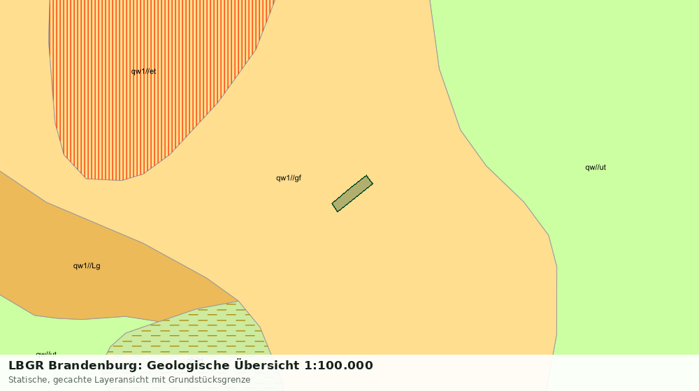 Statische Kartenansicht: LBGR Brandenburg: Geologische Übersicht 1:100.000