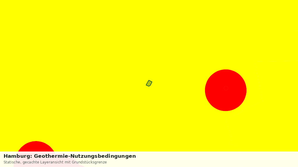 Statische Kartenansicht: Hamburg: Geothermie-Nutzungsbedingungen