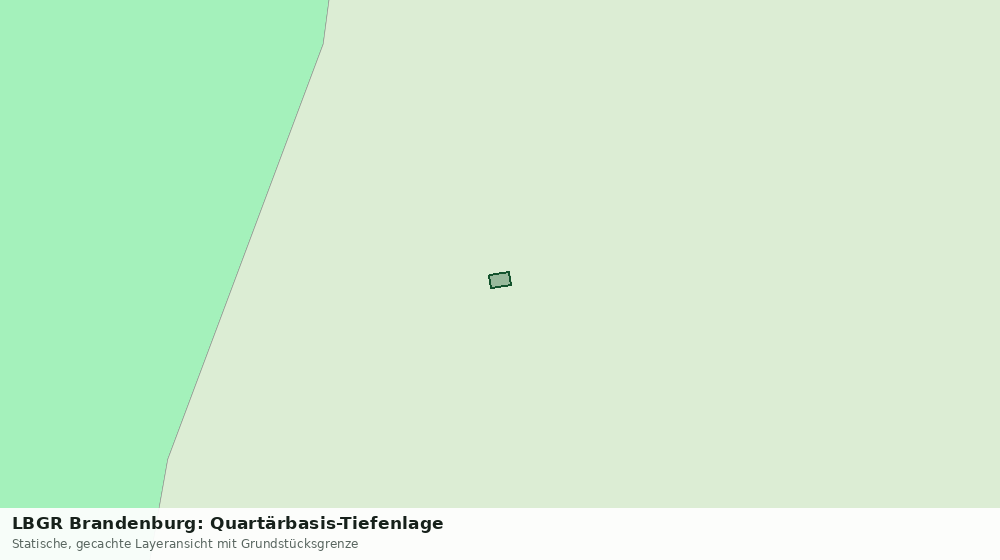 Statische Kartenansicht: LBGR Brandenburg: Quartärbasis-Tiefenlage