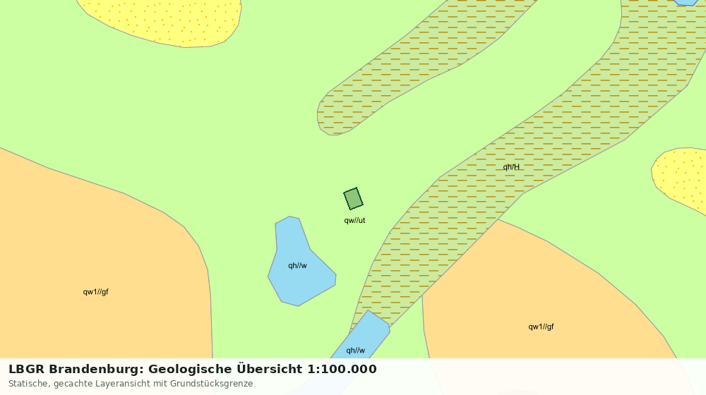 Statische Kartenansicht: LBGR Brandenburg: Geologische Übersicht 1:100.000