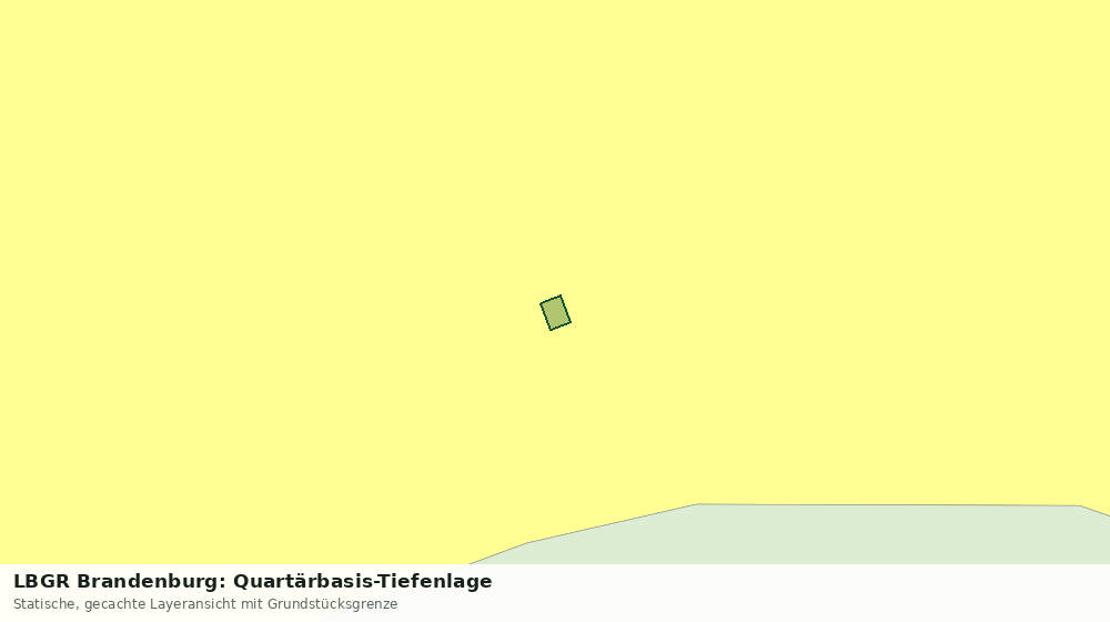 Statische Kartenansicht: LBGR Brandenburg: Quartärbasis-Tiefenlage