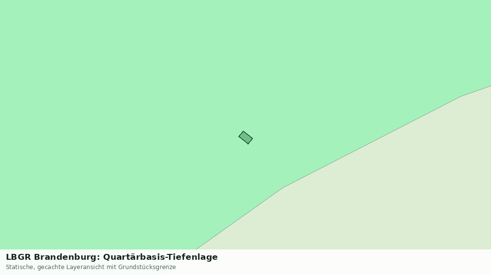 Statische Kartenansicht: LBGR Brandenburg: Quartärbasis-Tiefenlage
