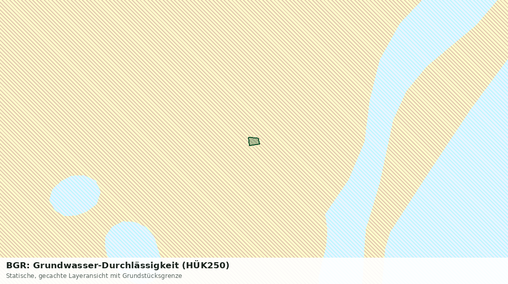 Statische Kartenansicht: BGR: Grundwasser-Durchlässigkeit (HÜK250)
