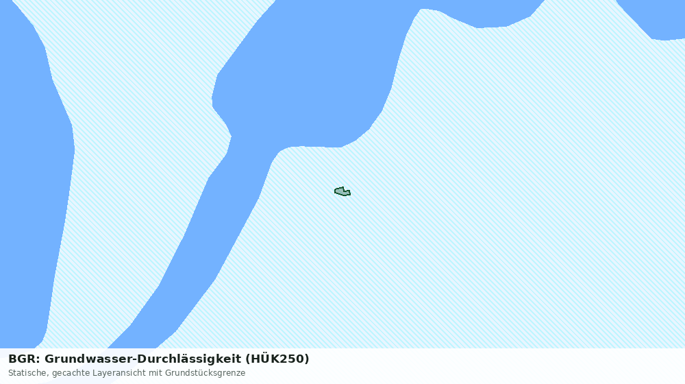 Statische Kartenansicht: BGR: Grundwasser-Durchlässigkeit (HÜK250)
