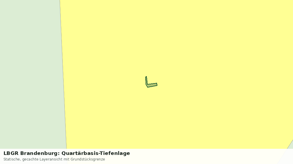 Statische Kartenansicht: LBGR Brandenburg: Quartärbasis-Tiefenlage