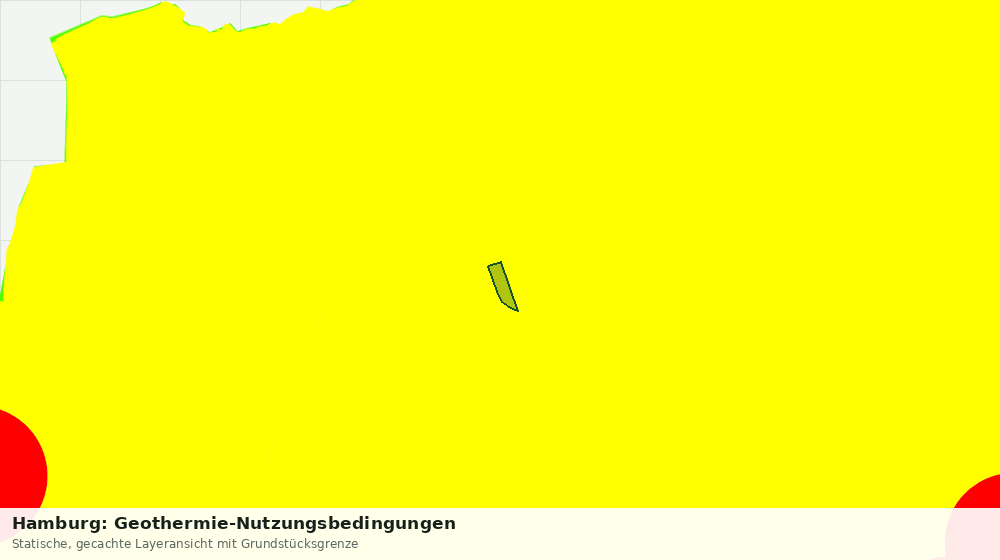 Statische Kartenansicht: Hamburg: Geothermie-Nutzungsbedingungen