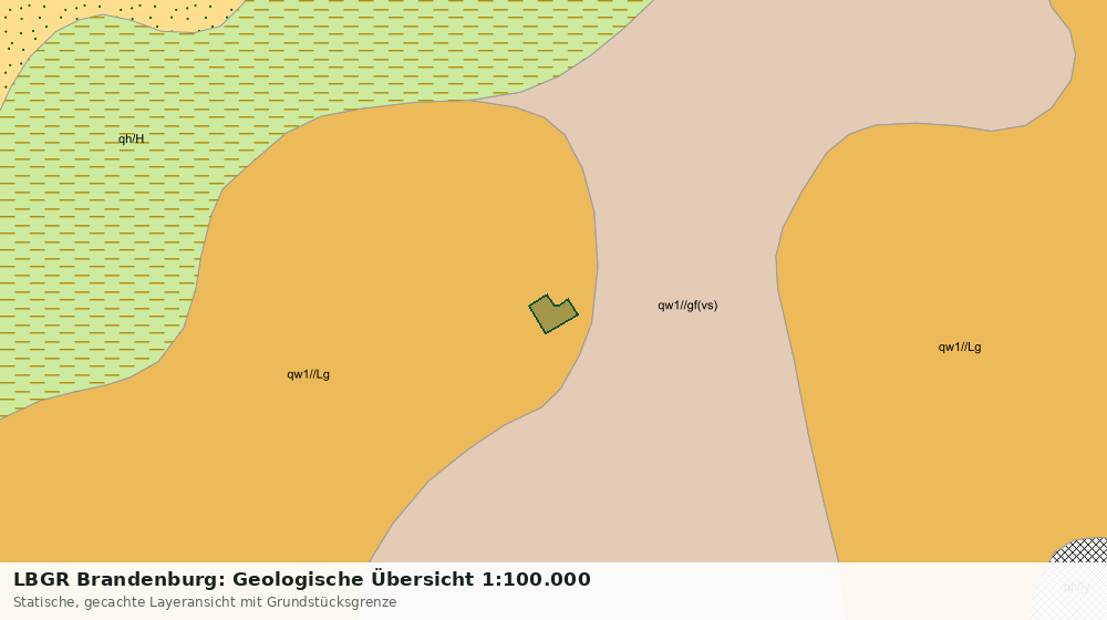 Statische Kartenansicht: LBGR Brandenburg: Geologische Übersicht 1:100.000
