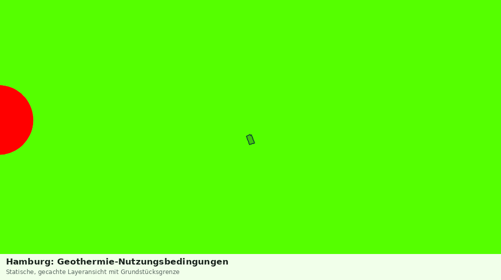 Statische Kartenansicht: Hamburg: Geothermie-Nutzungsbedingungen