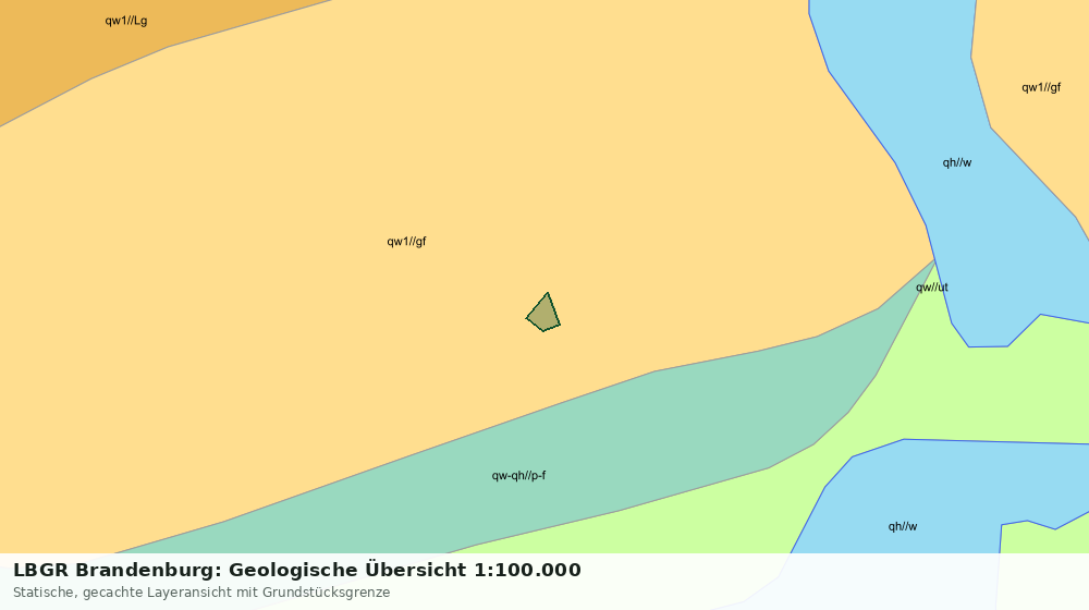 Statische Kartenansicht: LBGR Brandenburg: Geologische Übersicht 1:100.000