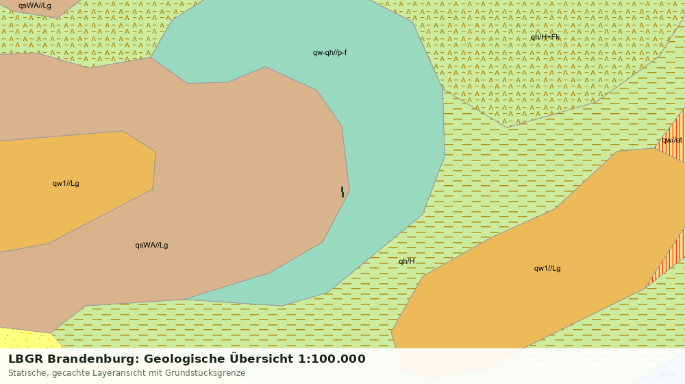Statische Kartenansicht: LBGR Brandenburg: Geologische Übersicht 1:100.000