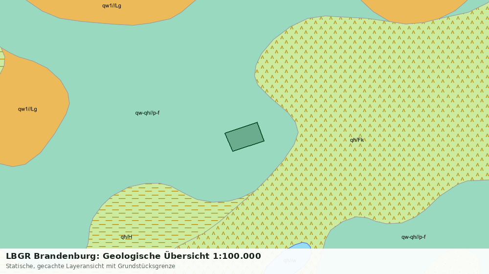 Statische Kartenansicht: LBGR Brandenburg: Geologische Übersicht 1:100.000