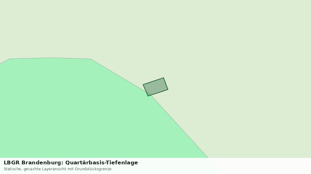 Statische Kartenansicht: LBGR Brandenburg: Quartärbasis-Tiefenlage