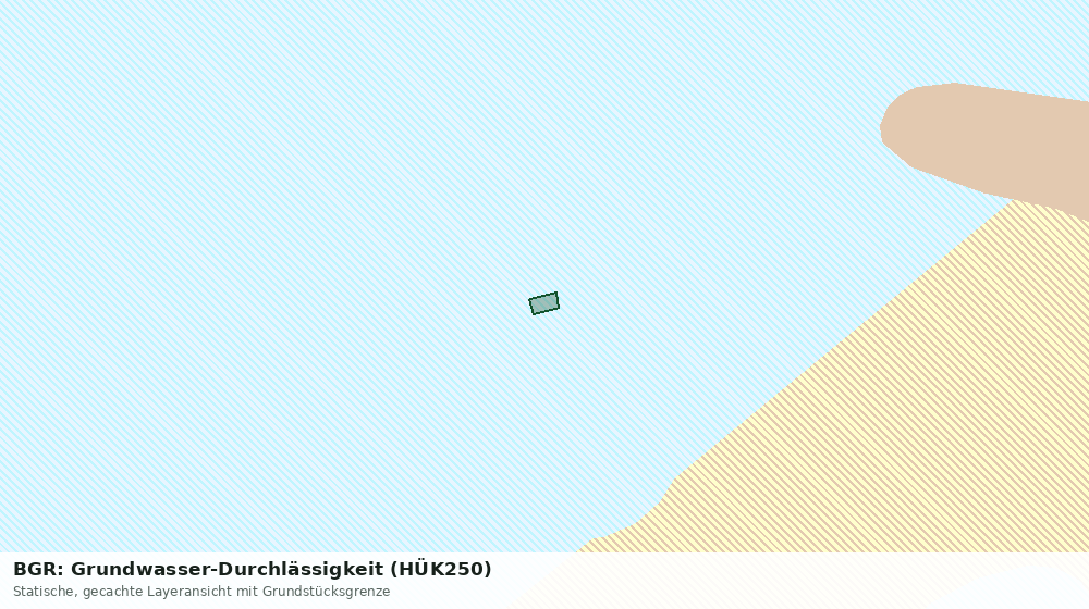 Statische Kartenansicht: BGR: Grundwasser-Durchlässigkeit (HÜK250)