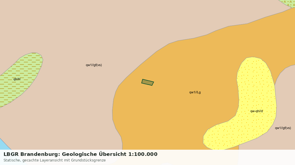 Statische Kartenansicht: LBGR Brandenburg: Geologische Übersicht 1:100.000