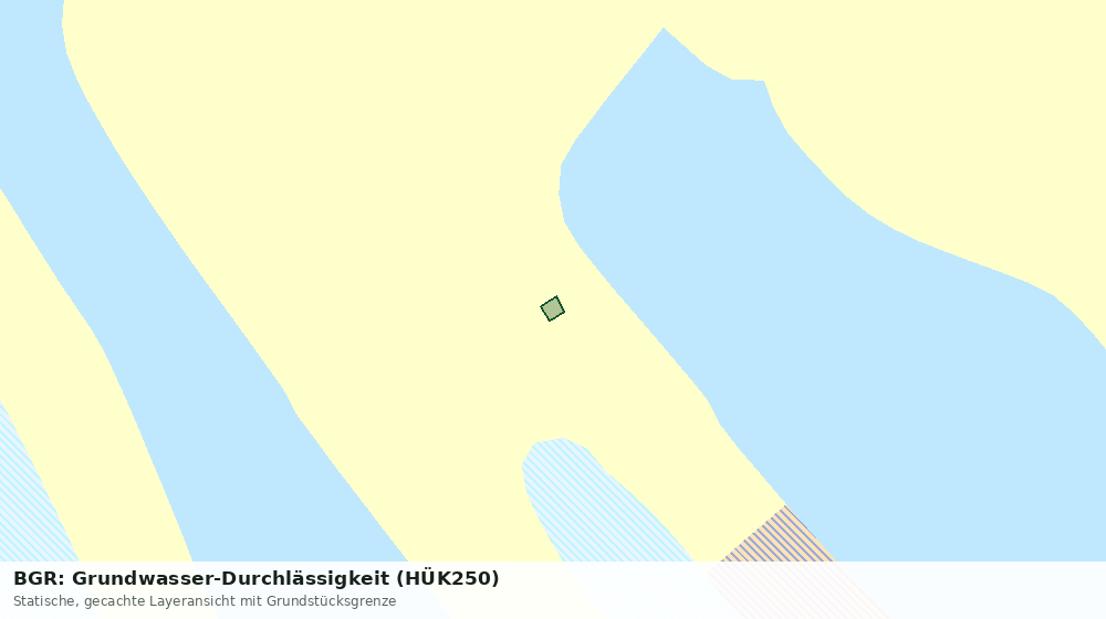 Statische Kartenansicht: BGR: Grundwasser-Durchlässigkeit (HÜK250)