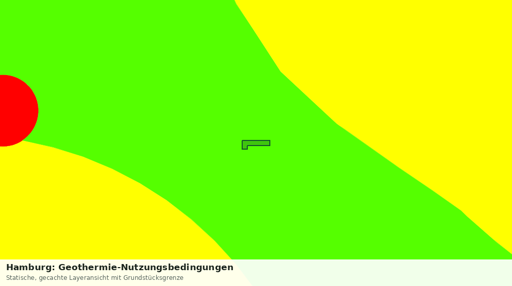 Statische Kartenansicht: Hamburg: Geothermie-Nutzungsbedingungen
