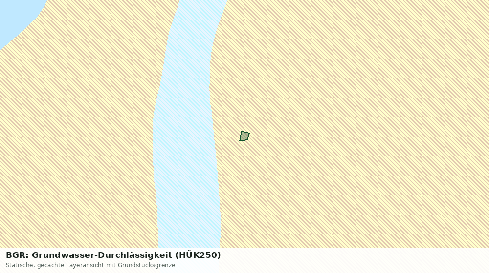 Statische Kartenansicht: BGR: Grundwasser-Durchlässigkeit (HÜK250)