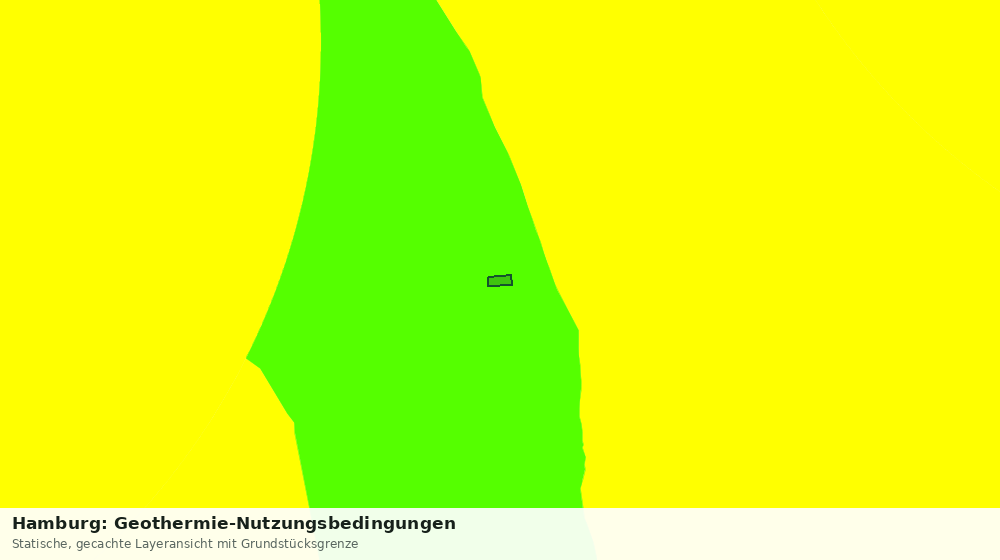 Statische Kartenansicht: Hamburg: Geothermie-Nutzungsbedingungen